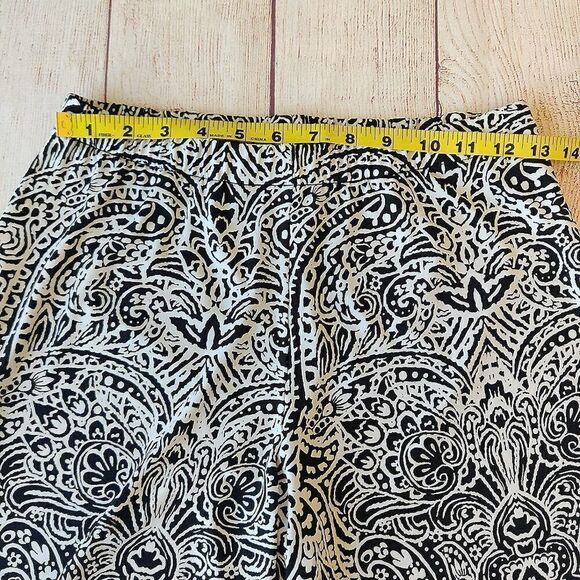 Brannan paisley boho wide leg stretchy casual pants - Picture 4 of 8